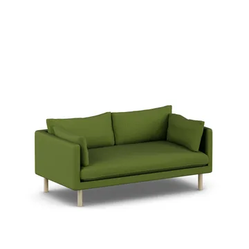 Linnevik sofa - Luiza Green 3975-dąb olejowany na biało, 2-osobowa - 1898