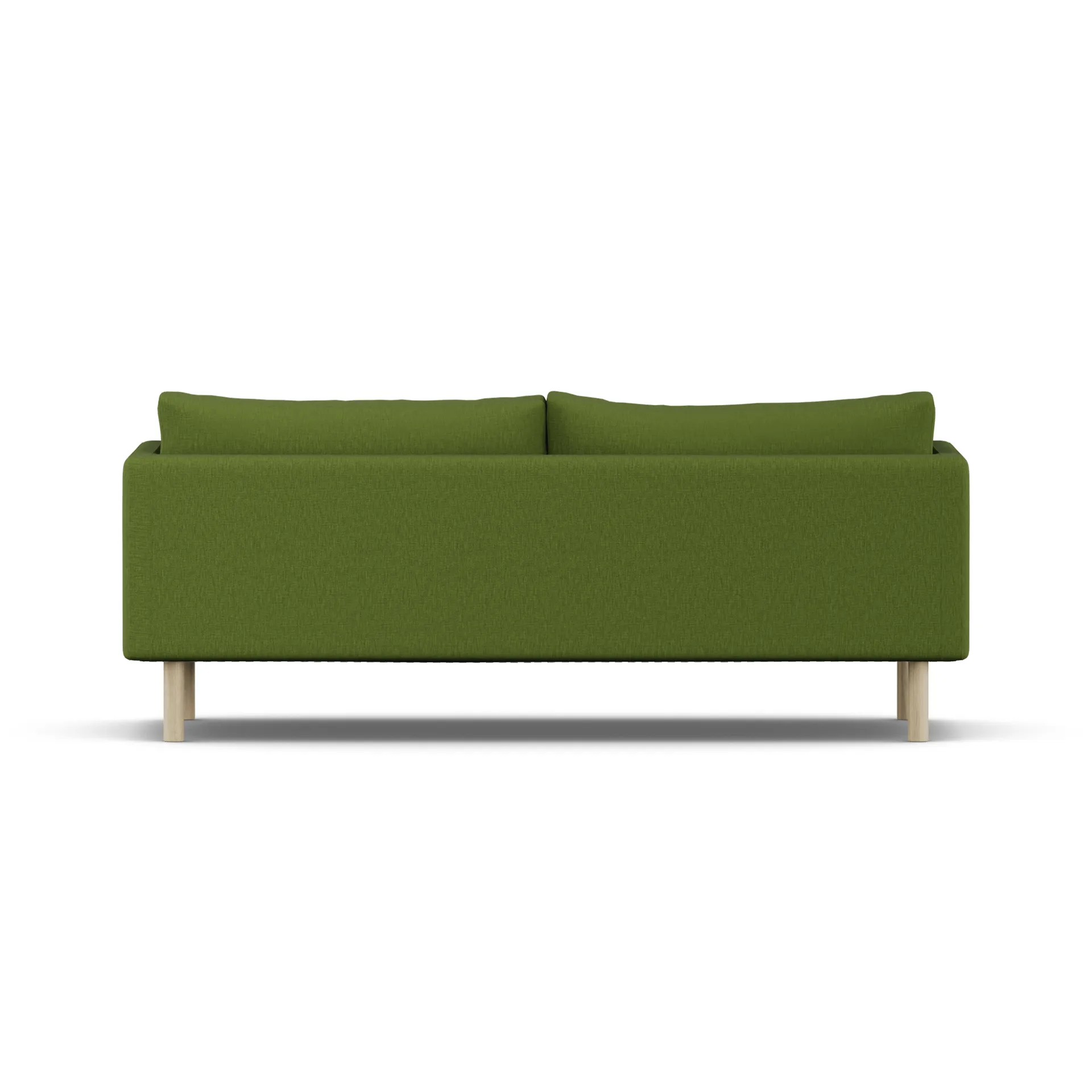 Linnevik sofa, Luiza Green 3975-dąb olejowany na biało, 3-osobowa, bez falbany 1898
