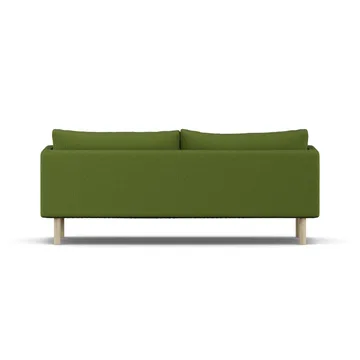 Linnevik sofa - Luiza Green 3975-dąb olejowany na biało, 3-osobowa, bez falbany - 1898