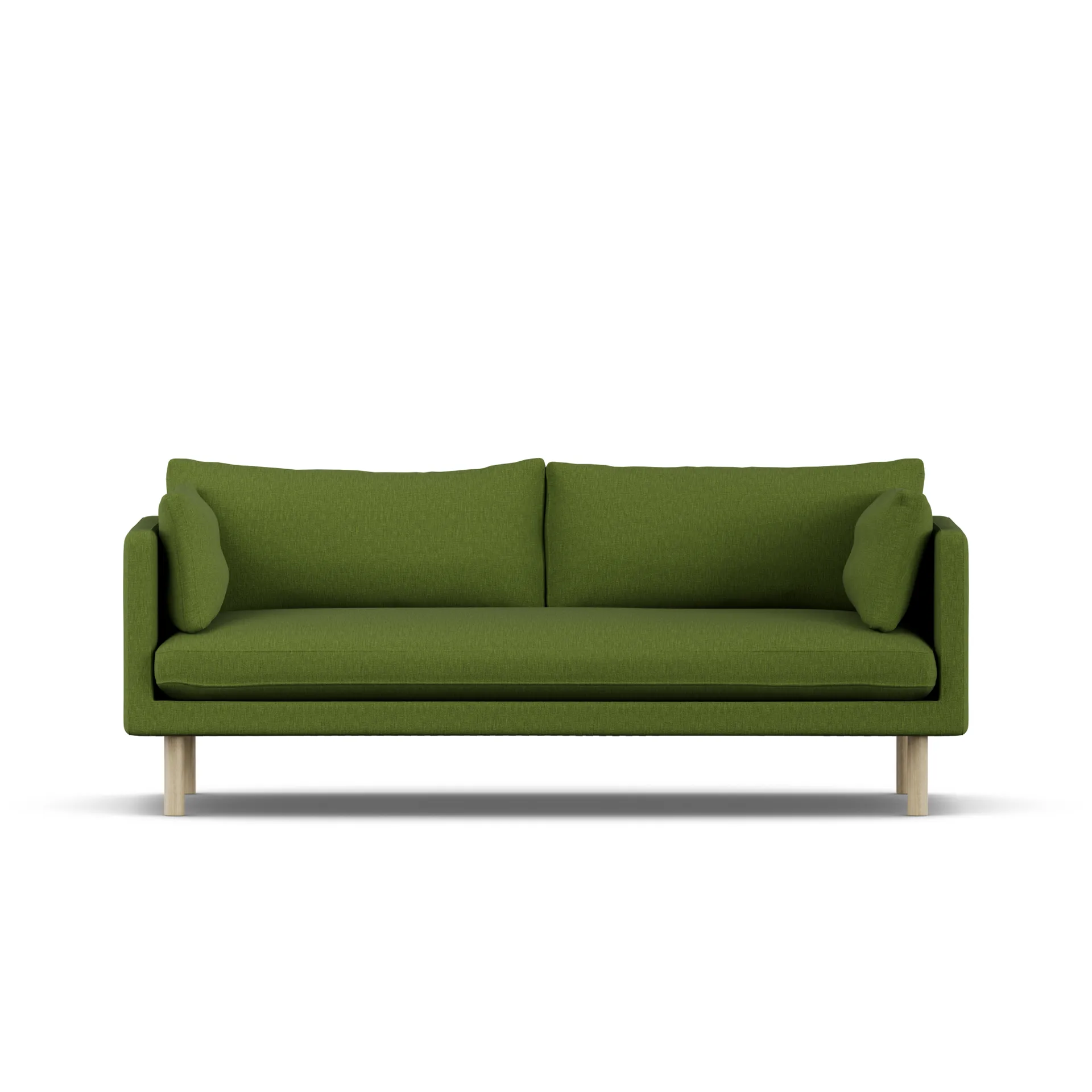 Linnevik sofa, Luiza Green 3975-dąb olejowany na biało, 3-osobowa 1898