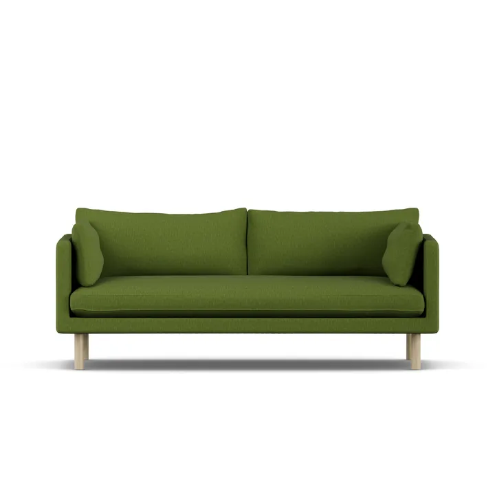 Linnevik sofa - Luiza Green 3975-dąb olejowany na biało, 3-osobowa - 1898