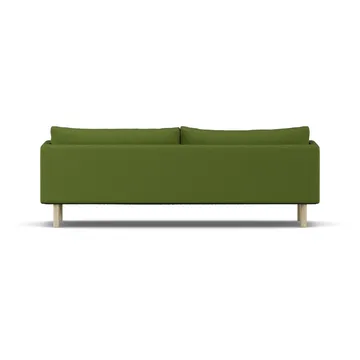 Linnevik sofa - Luiza Green 3975-dąb olejowany na biało, 4-osobowa, bez falbany - 1898
