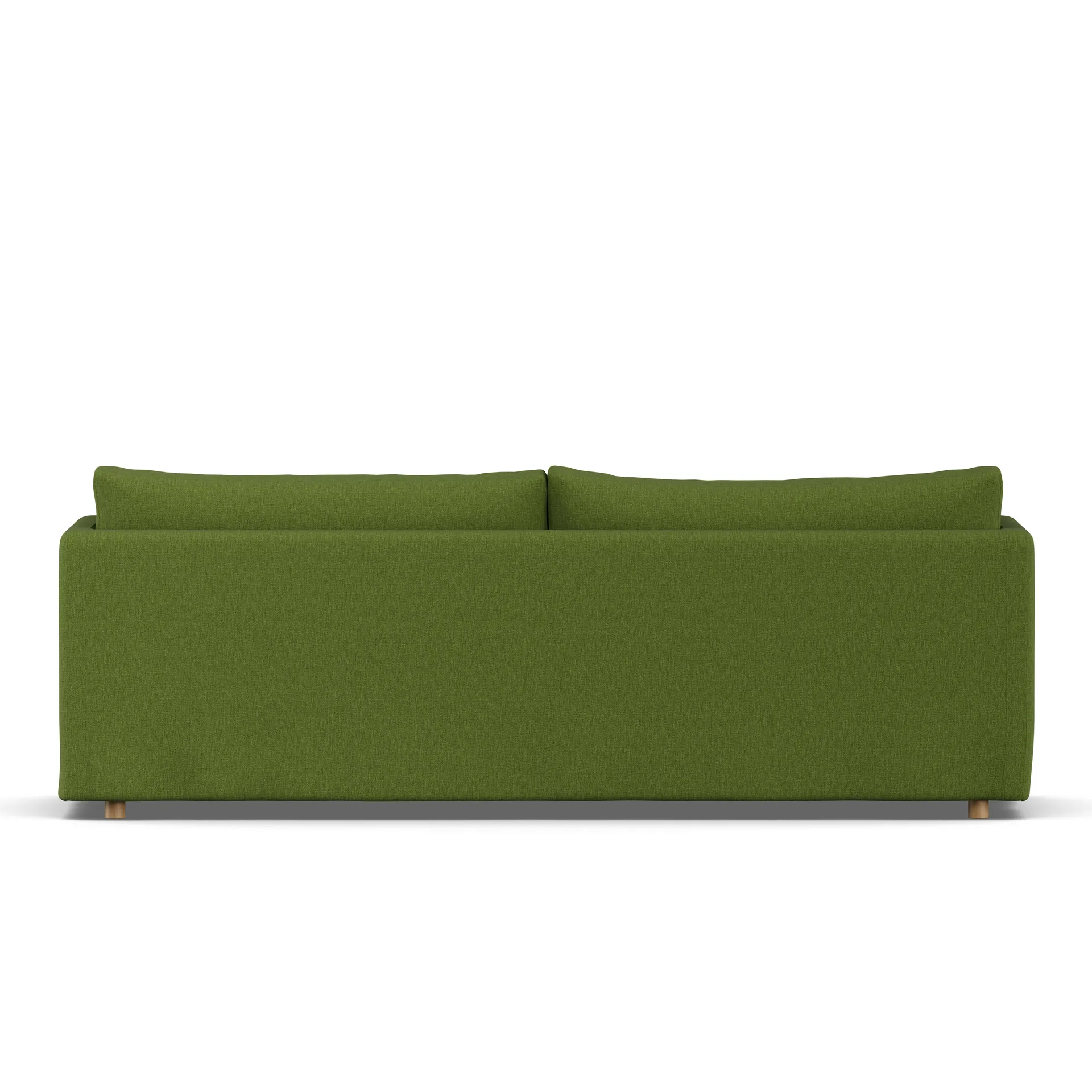 Linnevik sofa, Luiza Green 3975-dąb olejowany na biało, 4-osobowa, z falbaną 1898
