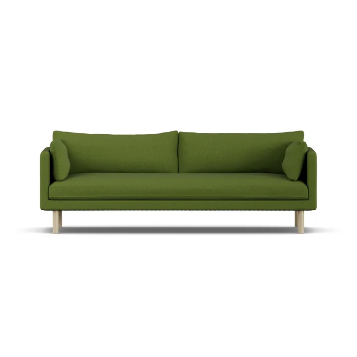 Linnevik sofa - Luiza Green 3975-dąb olejowany na biało, 4-osobowa - 1898