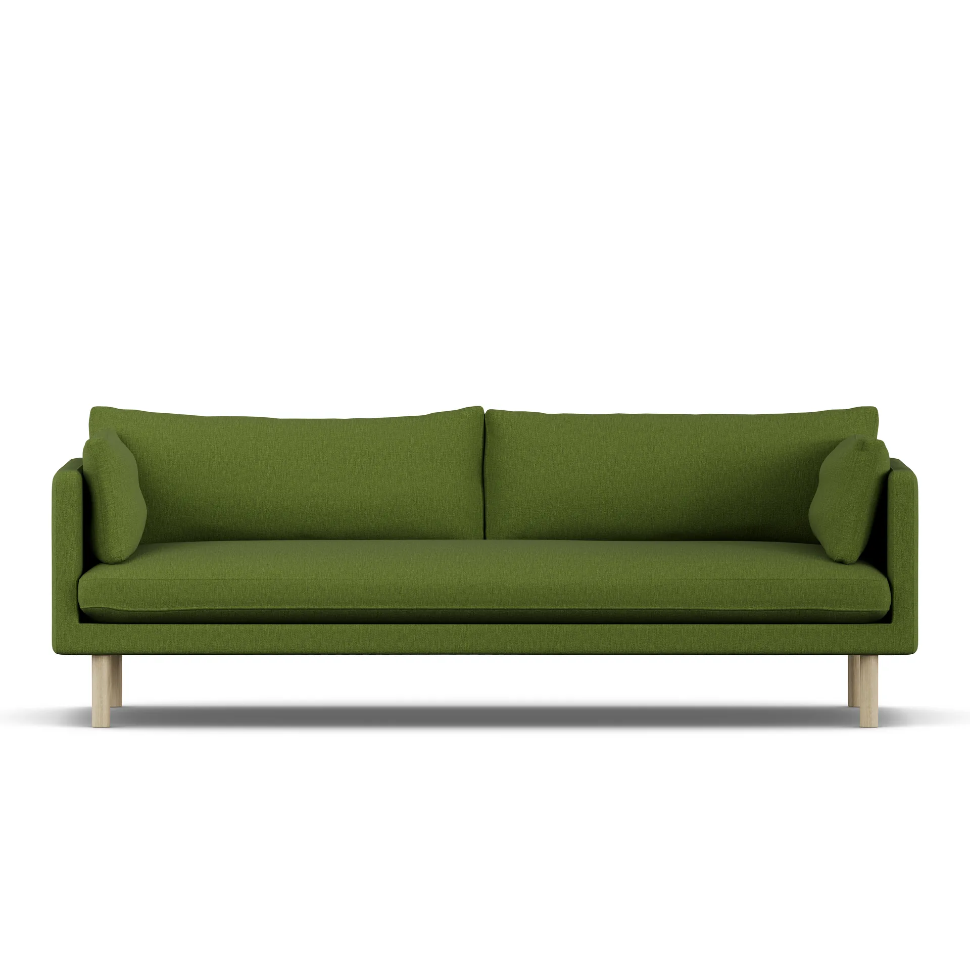 Linnevik sofa, Luiza Green 3975-dąb olejowany na biało, 4-osobowa 1898
