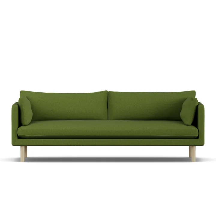 Linnevik sofa - Luiza Green 3975-dąb olejowany na biało, 4-osobowa - 1898