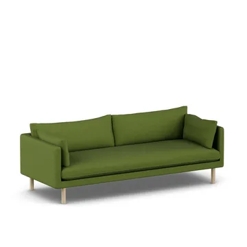 Linnevik sofa - Luiza Green 3975-dąb olejowany na biało, 4-osobowa - 1898