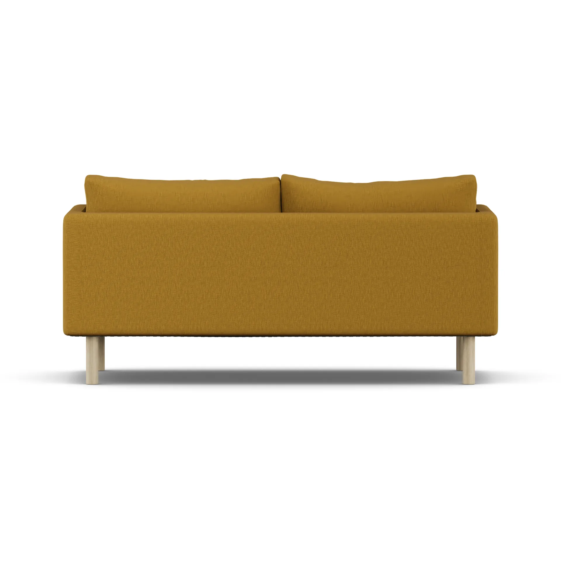 Linnevik sofa, Luiza Mustard 3972-dąb olejowany na biało, 2-osobowa, bez falbany 1898