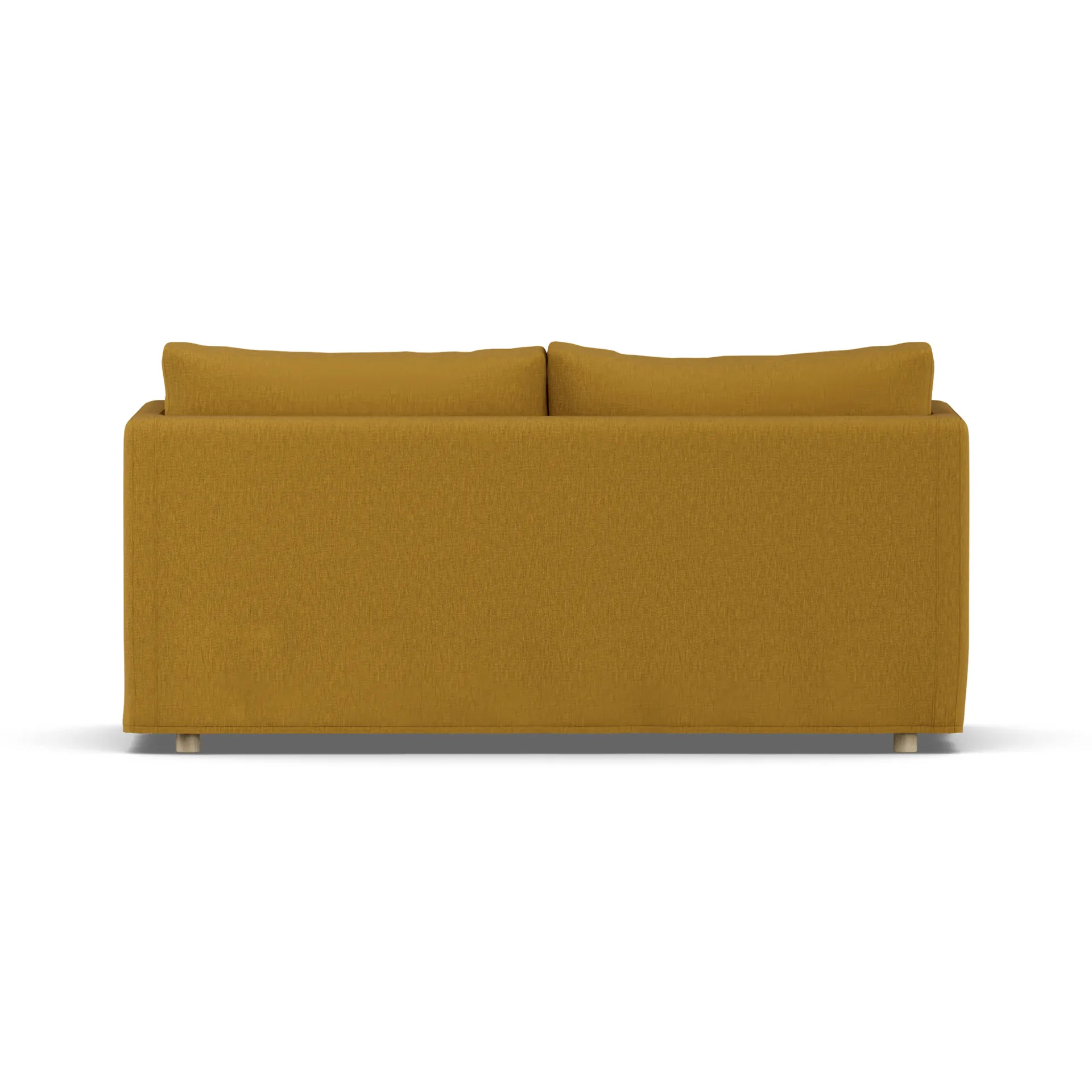 Linnevik sofa, Luiza Mustard 3972-dąb olejowany na biało, 2-osobowa, z falbaną 1898