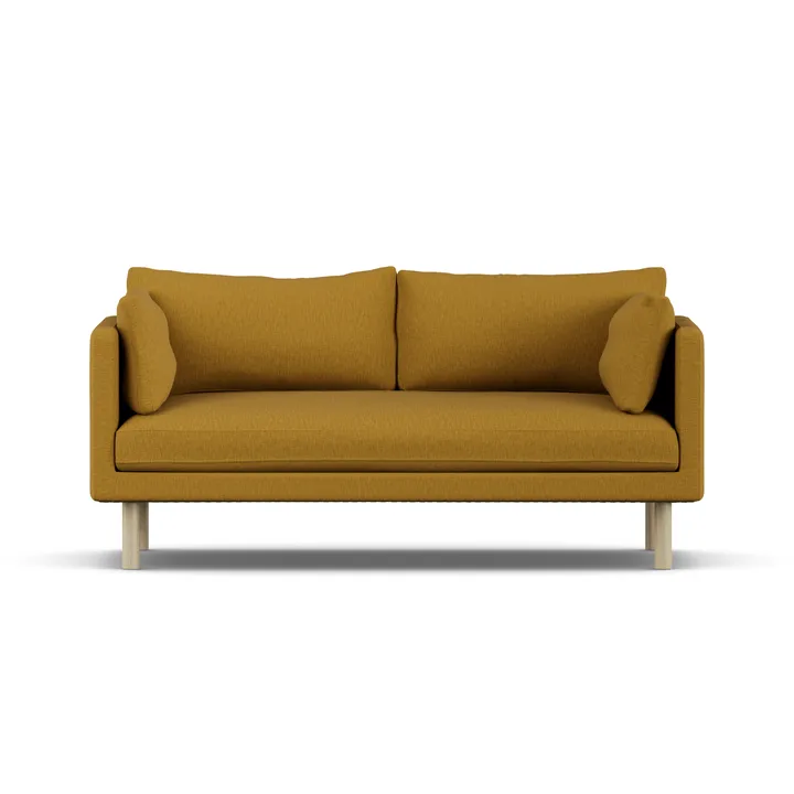 Linnevik sofa - Luiza Mustard 3972-dąb olejowany na biało, 2-osobowa - 1898