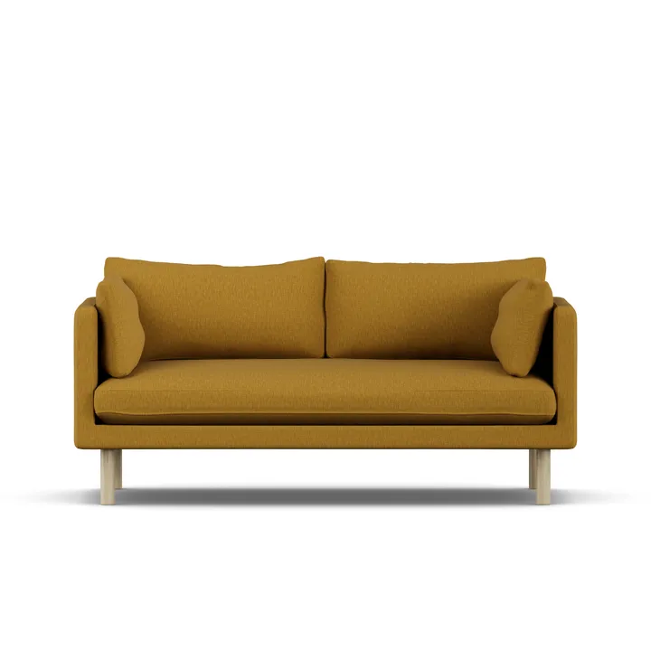 Linnevik sofa - Luiza Mustard 3972-dąb olejowany na biało, 2-osobowa - 1898