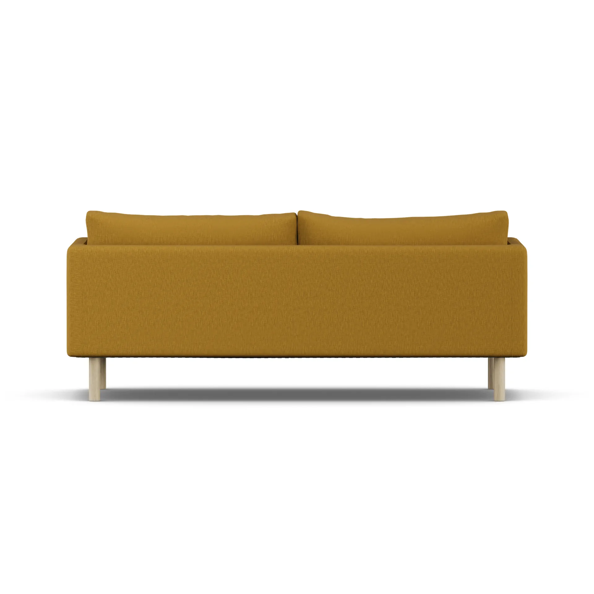 Linnevik sofa, Luiza Mustard 3972-dąb olejowany na biało, 3-osobowa, bez falbany 1898