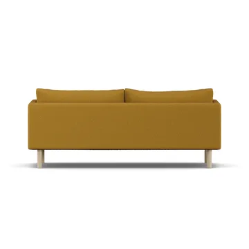 Linnevik sofa - Luiza Mustard 3972-dąb olejowany na biało, 3-osobowa, bez falbany - 1898
