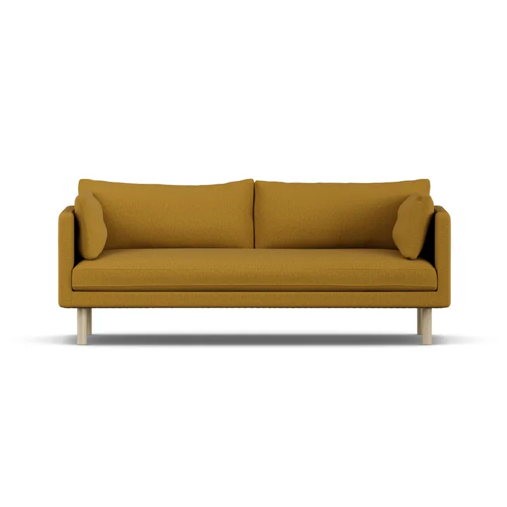 Linnevik sofa - Luiza Mustard 3972-dąb olejowany na biało, 3-osobowa - 1898