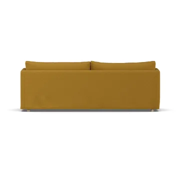 Linnevik sofa - Luiza Mustard 3972-dąb olejowany na biało, 4-osobowa, z falbaną - 1898