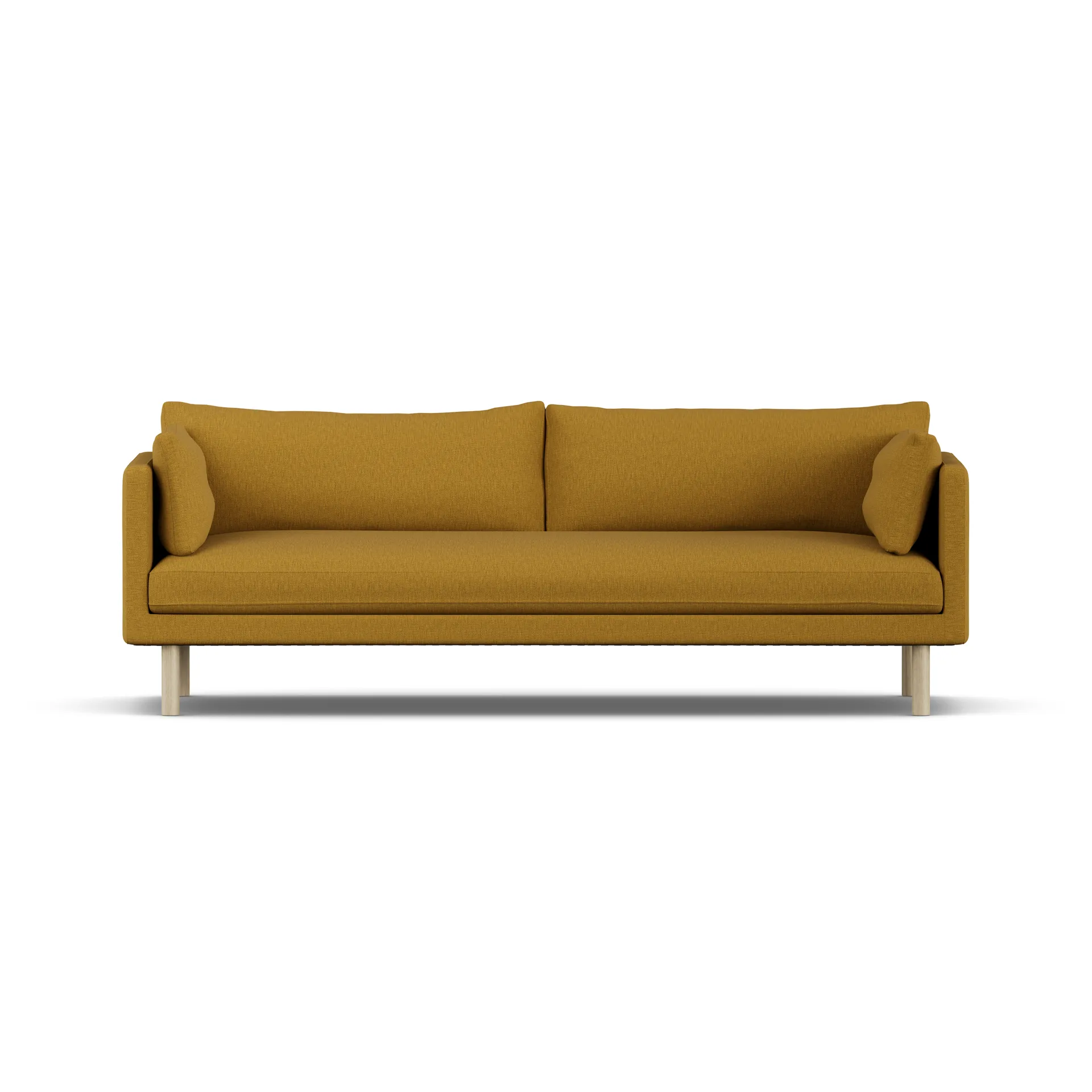 Linnevik sofa, Luiza Mustard 3972-dąb olejowany na biało, 4-osobowa 1898