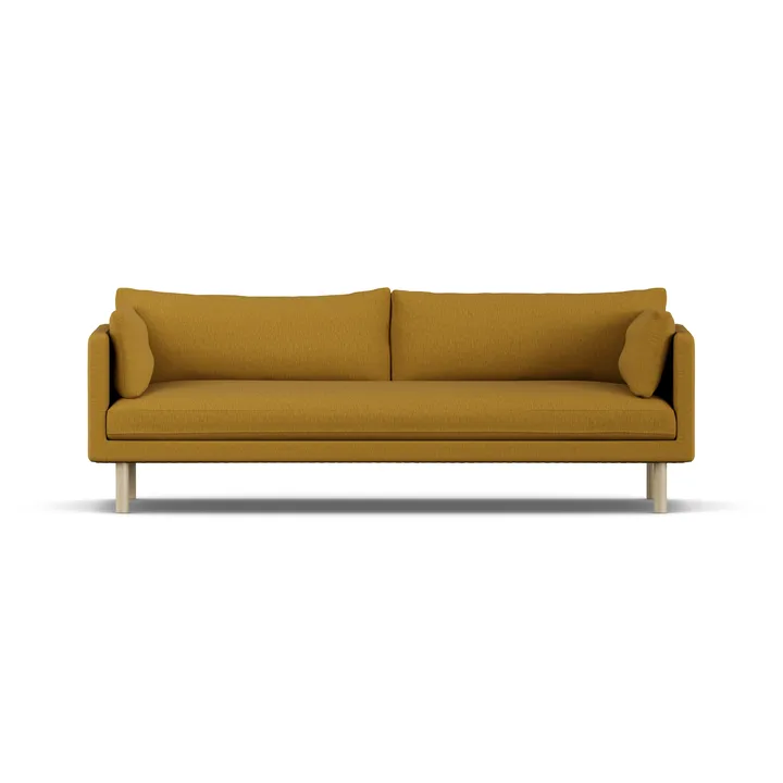 Linnevik sofa - Luiza Mustard 3972-dąb olejowany na biało, 4-osobowa - 1898