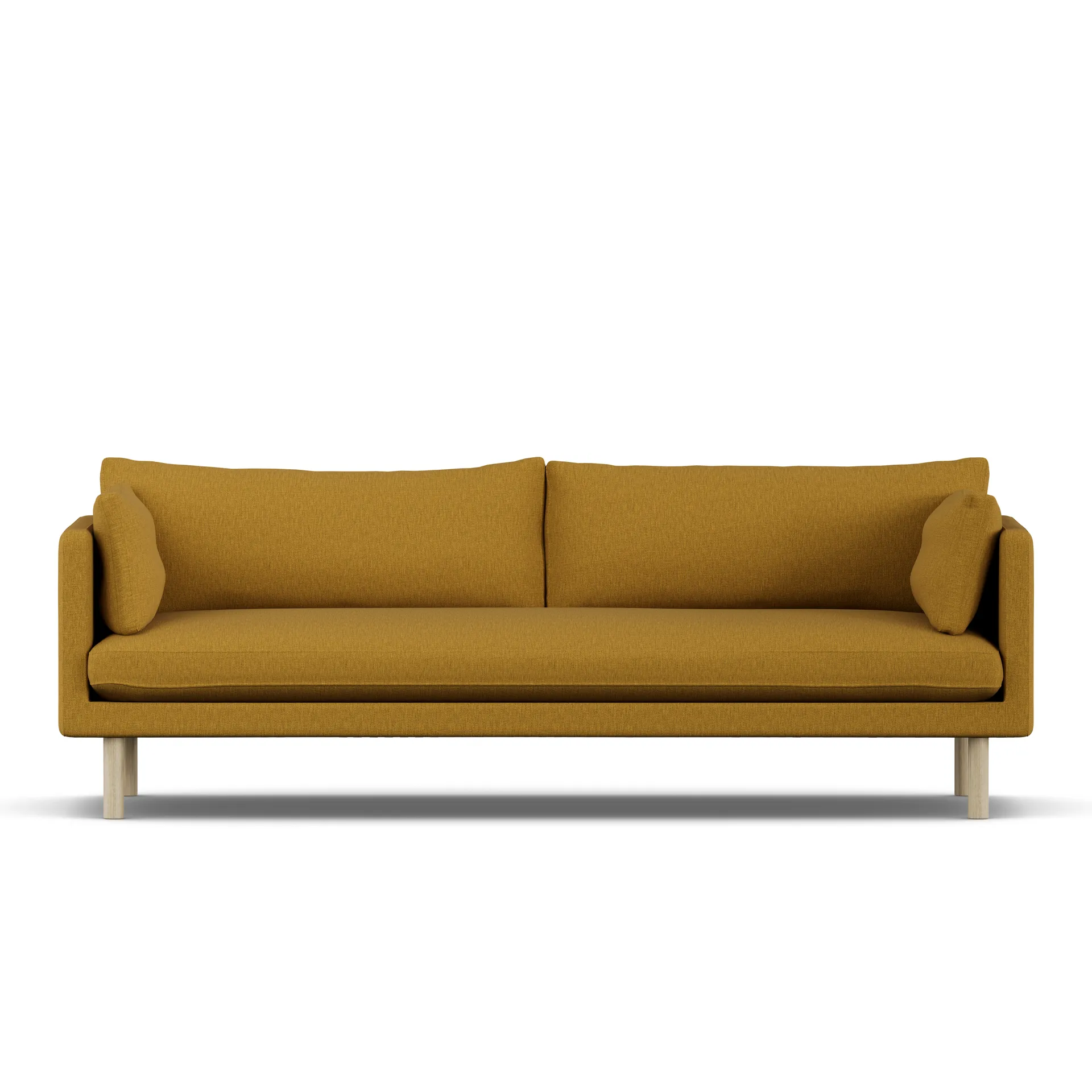 Linnevik sofa, Luiza Mustard 3972-dąb olejowany na biało, 4-osobowa 1898