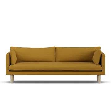 Linnevik sofa - Luiza Mustard 3972-dąb olejowany na biało, 4-osobowa - 1898
