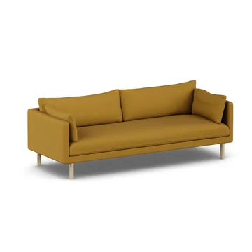 Linnevik sofa - Luiza Mustard 3972-dąb olejowany na biało, 4-osobowa - 1898