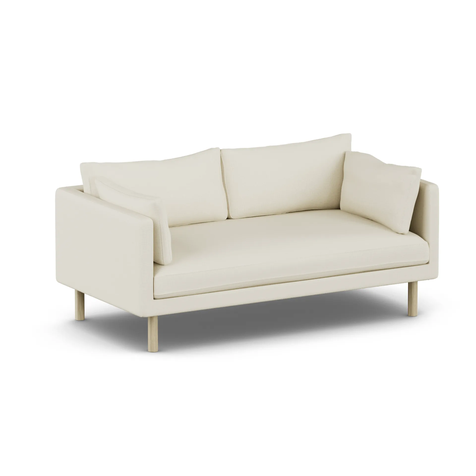 Linnevik sofa, Oslo Nature 1540-dąb olejowany na biało, 2-osobowa, bez falbany 1898