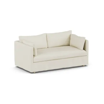 Linnevik sofa - Oslo Nature 1540-dąb olejowany na biało, 2-osobowa, z falbaną - 1898
