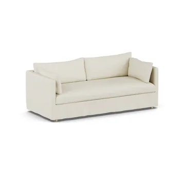 Linnevik sofa - Oslo Nature 1540-dąb olejowany na biało, 3-osobowa, z falbaną - 1898