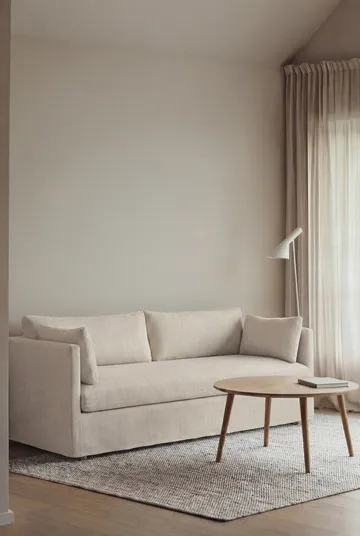 Linnevik sofa - Oslo Nature 1540-dąb olejowany na biało, 3-osobowa, z falbaną - 1898