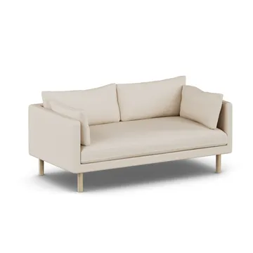 Linnevik sofa - Same Beige 6670-dąb olejowany na biało, 2-osobowa, bez falbany - 1898