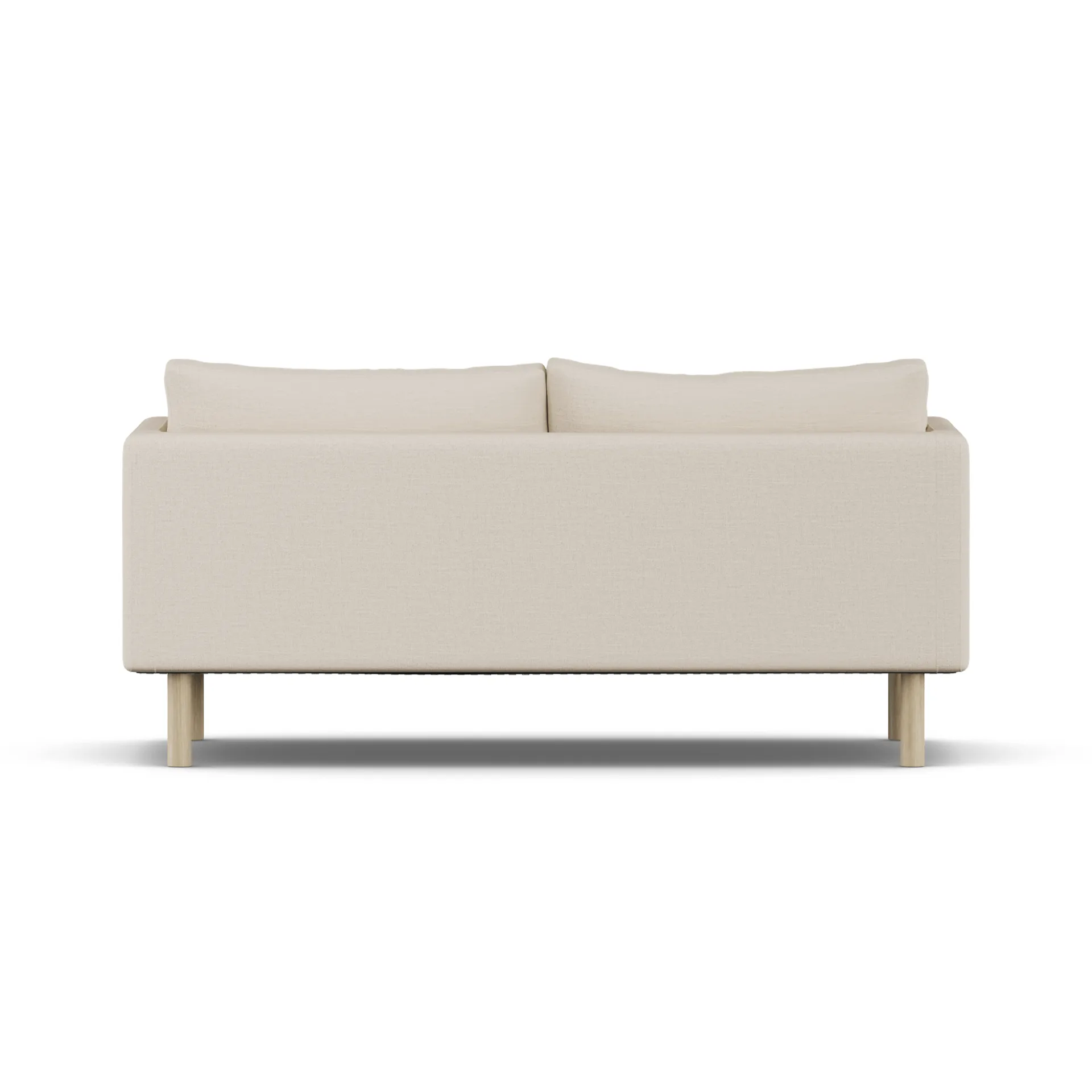 Linnevik sofa, Same Beige 6670-dąb olejowany na biało, 2-osobowa, bez falbany 1898