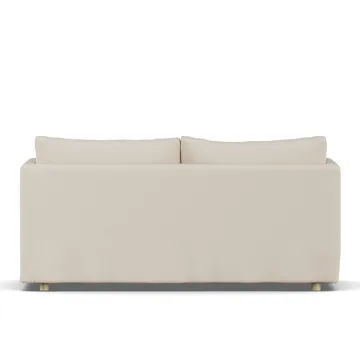 Linnevik sofa - Same Beige 6670-dąb olejowany na biało, 2-osobowa, z falbaną - 1898