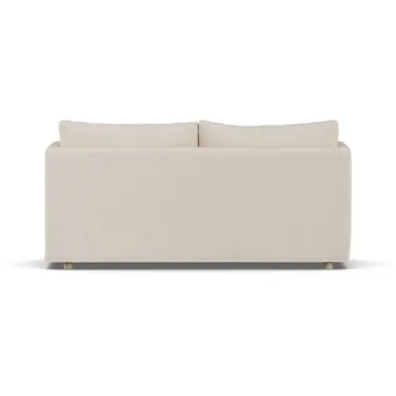 Linnevik sofa - Same Beige 6670-dąb olejowany na biało, 2-osobowa, z falbaną - 1898