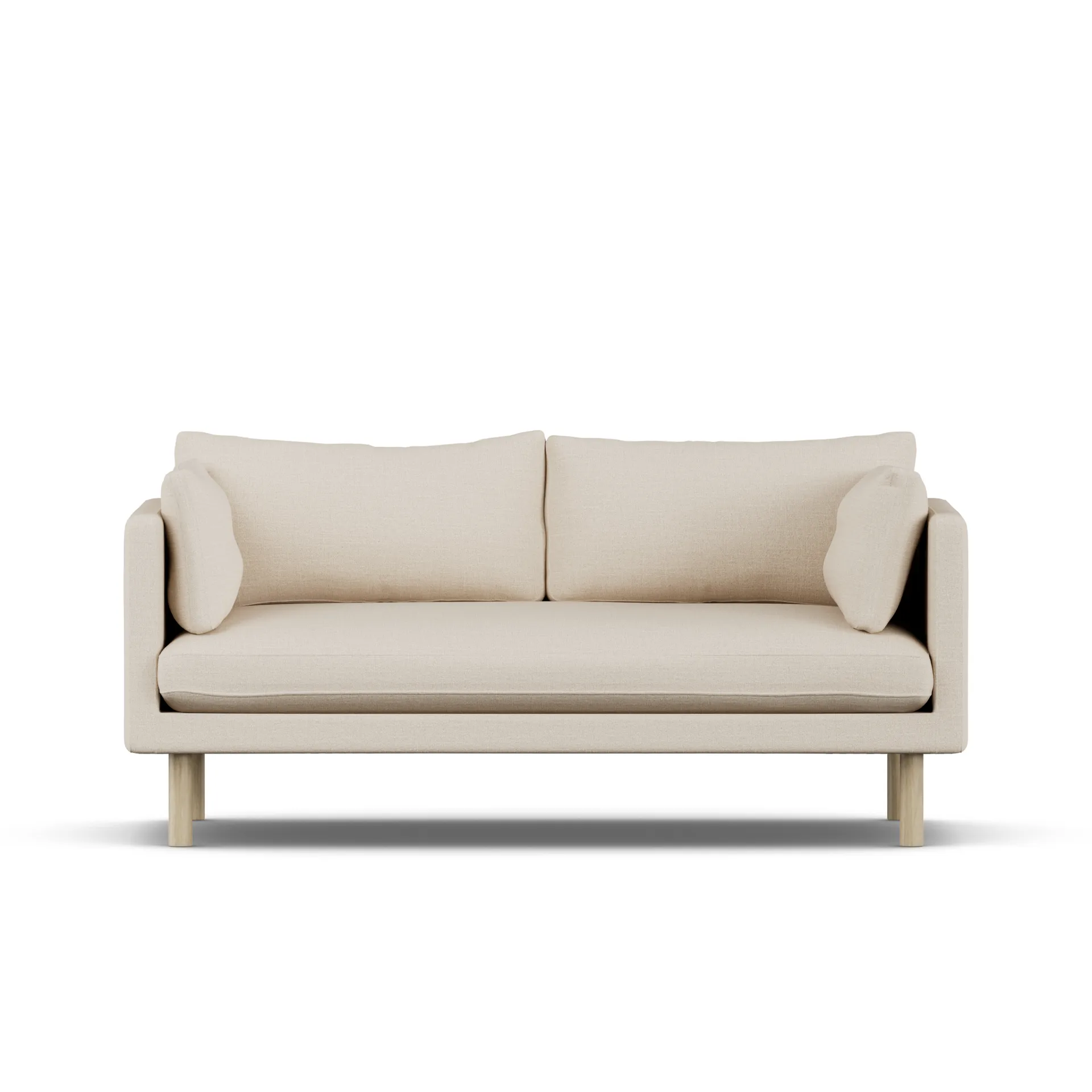 Linnevik sofa, Same Beige 6670-dąb olejowany na biało, 2-osobowa 1898
