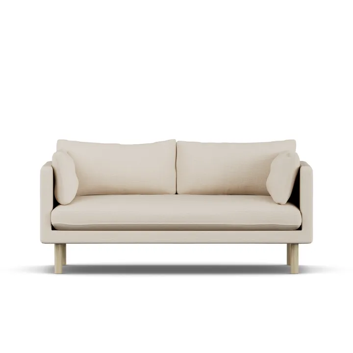 Linnevik sofa - Same Beige 6670-dąb olejowany na biało, 2-osobowa - 1898