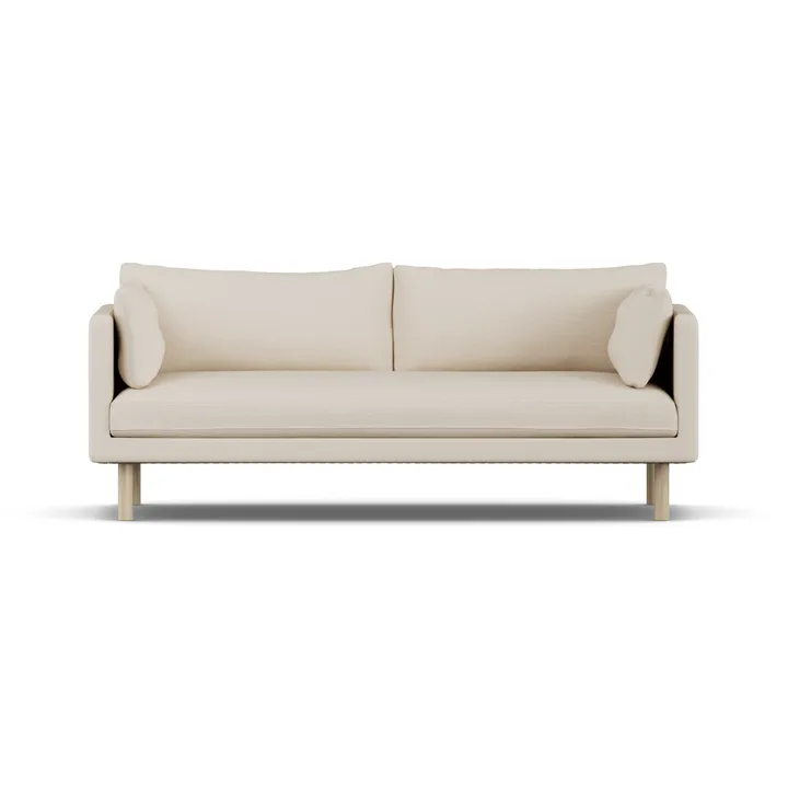 Linnevik sofa - Same Beige 6670-dąb olejowany na biało, 3-osobowa - 1898