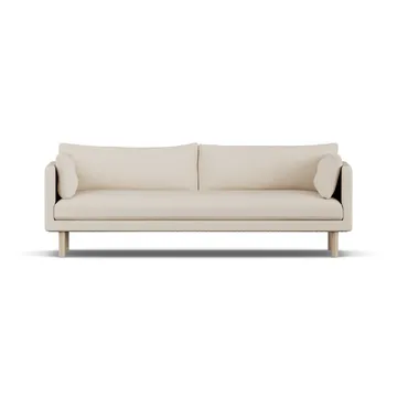 Linnevik sofa - Same Beige 6670-dąb olejowany na biało, 4-osobowa, bez falbany - 1898