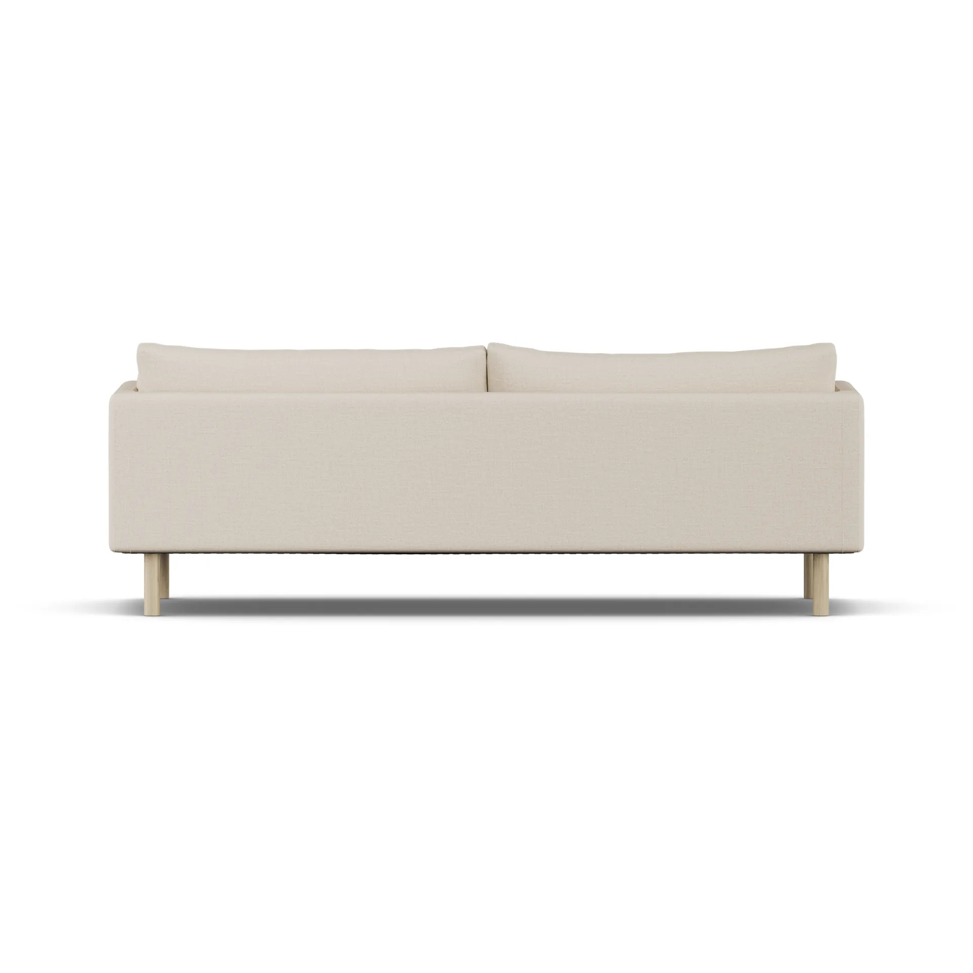 Linnevik sofa, Same Beige 6670-dąb olejowany na biało, 4-osobowa, bez falbany 1898