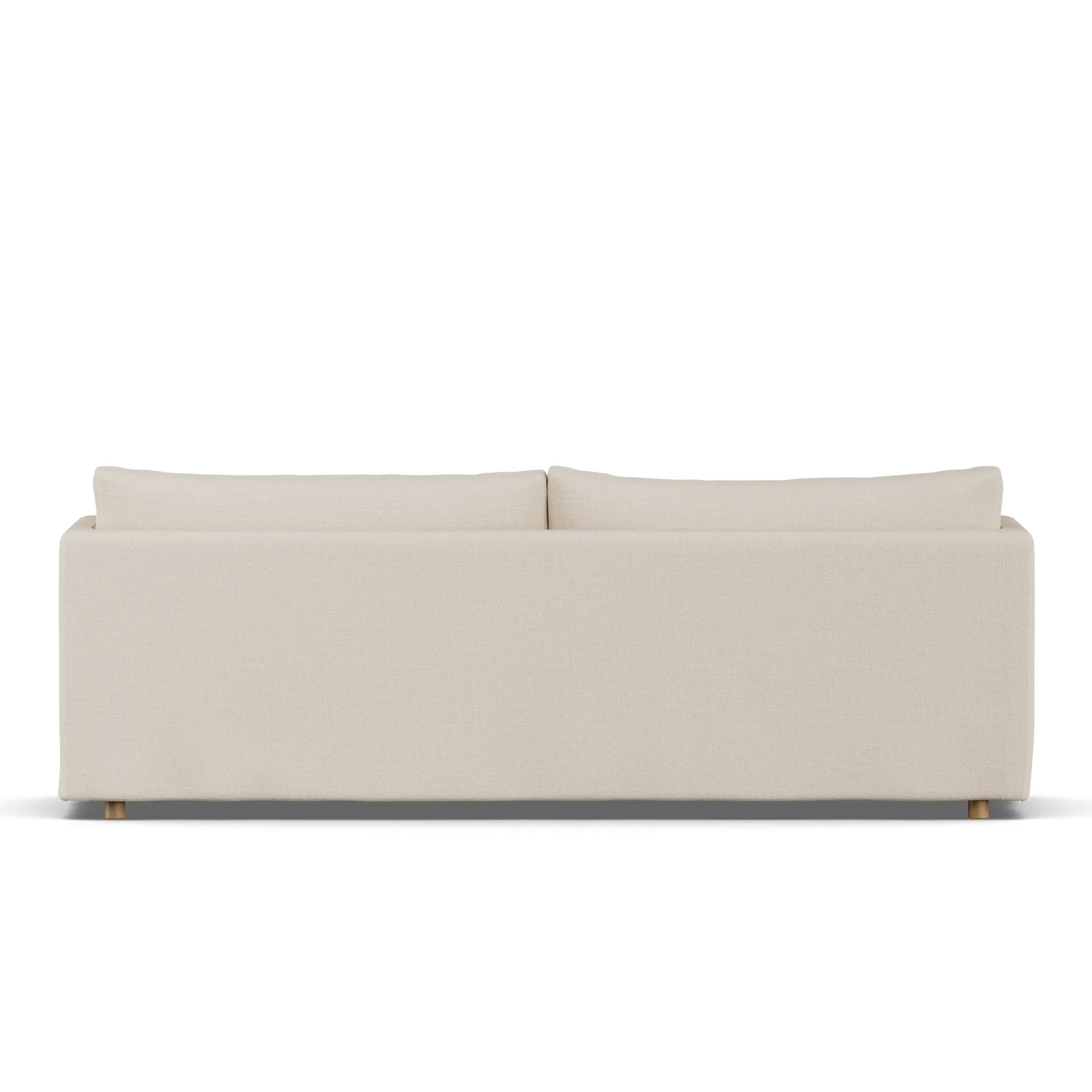 Linnevik sofa, Same Beige 6670-dąb olejowany na biało, 4-osobowa, z falbaną 1898