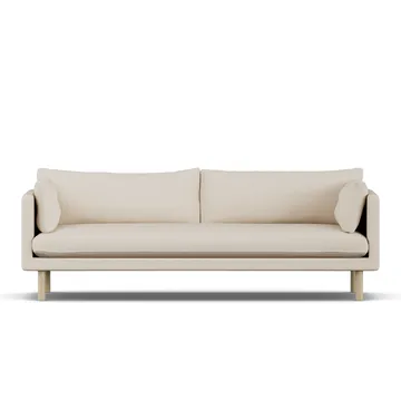 Linnevik sofa - Same Beige 6670-dąb olejowany na biało, 4-osobowa - 1898