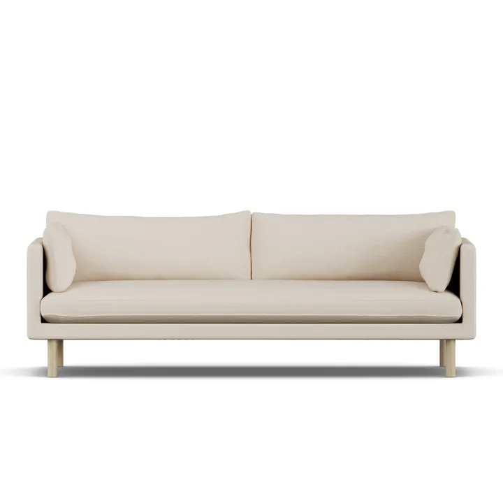 Linnevik sofa - Same Beige 6670-dąb olejowany na biało, 4-osobowa - 1898