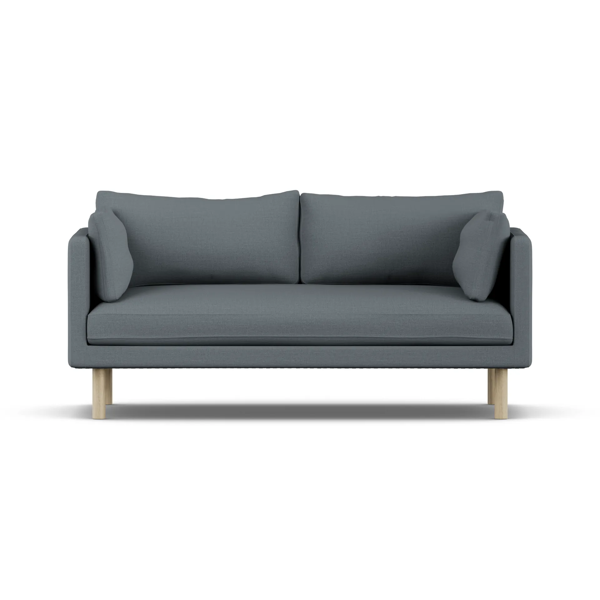 Linnevik sofa, Same Blue 6678-dąb olejowany na biało, 2-osobowa, bez falbany 1898