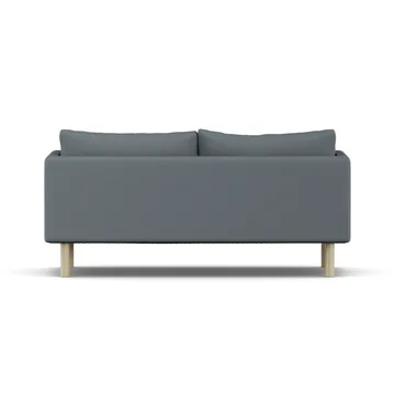 Linnevik sofa - Same Blue 6678-dąb olejowany na biało, 2-osobowa, bez falbany - 1898