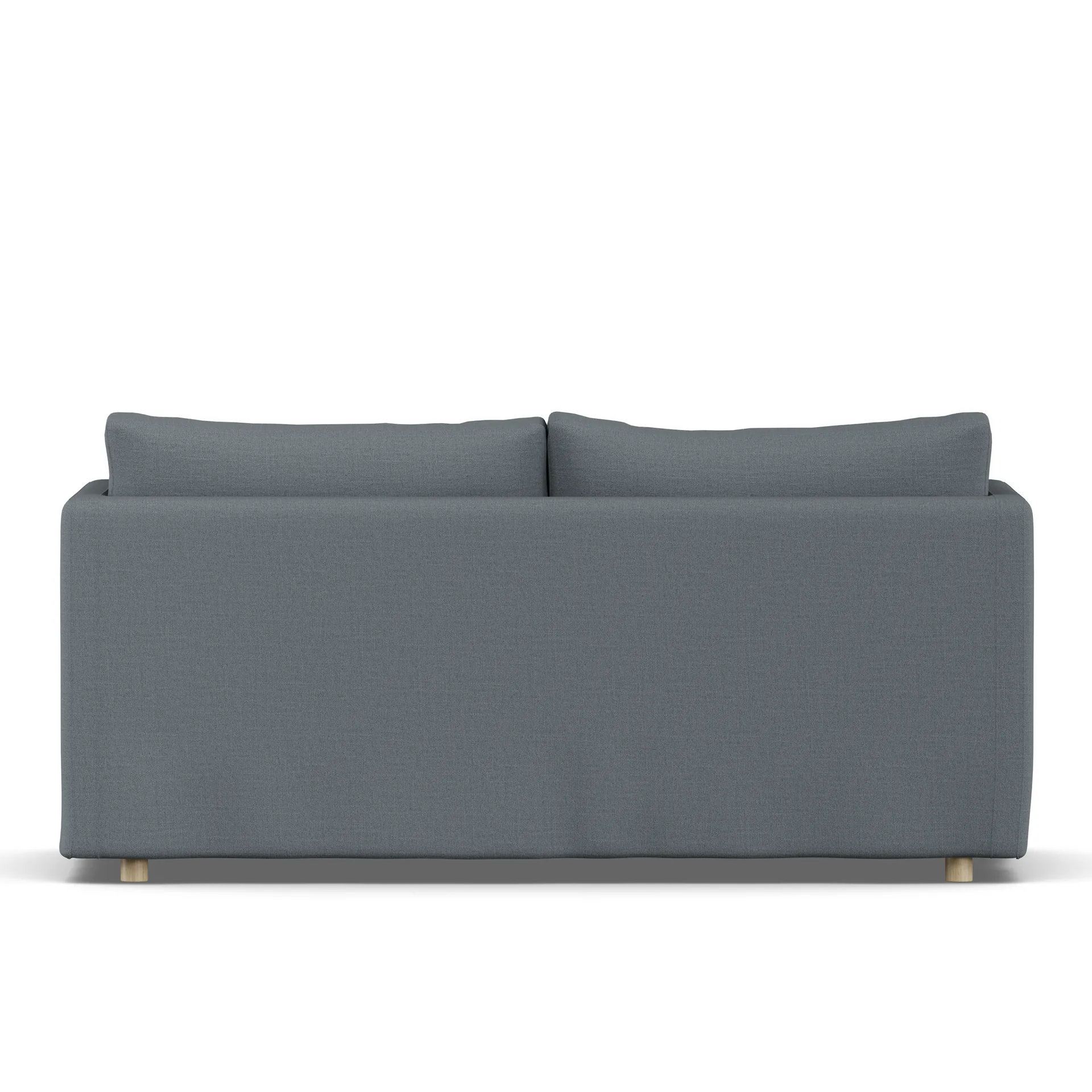 Linnevik sofa, Same Blue 6678-dąb olejowany na biało, 2-osobowa, z falbaną 1898