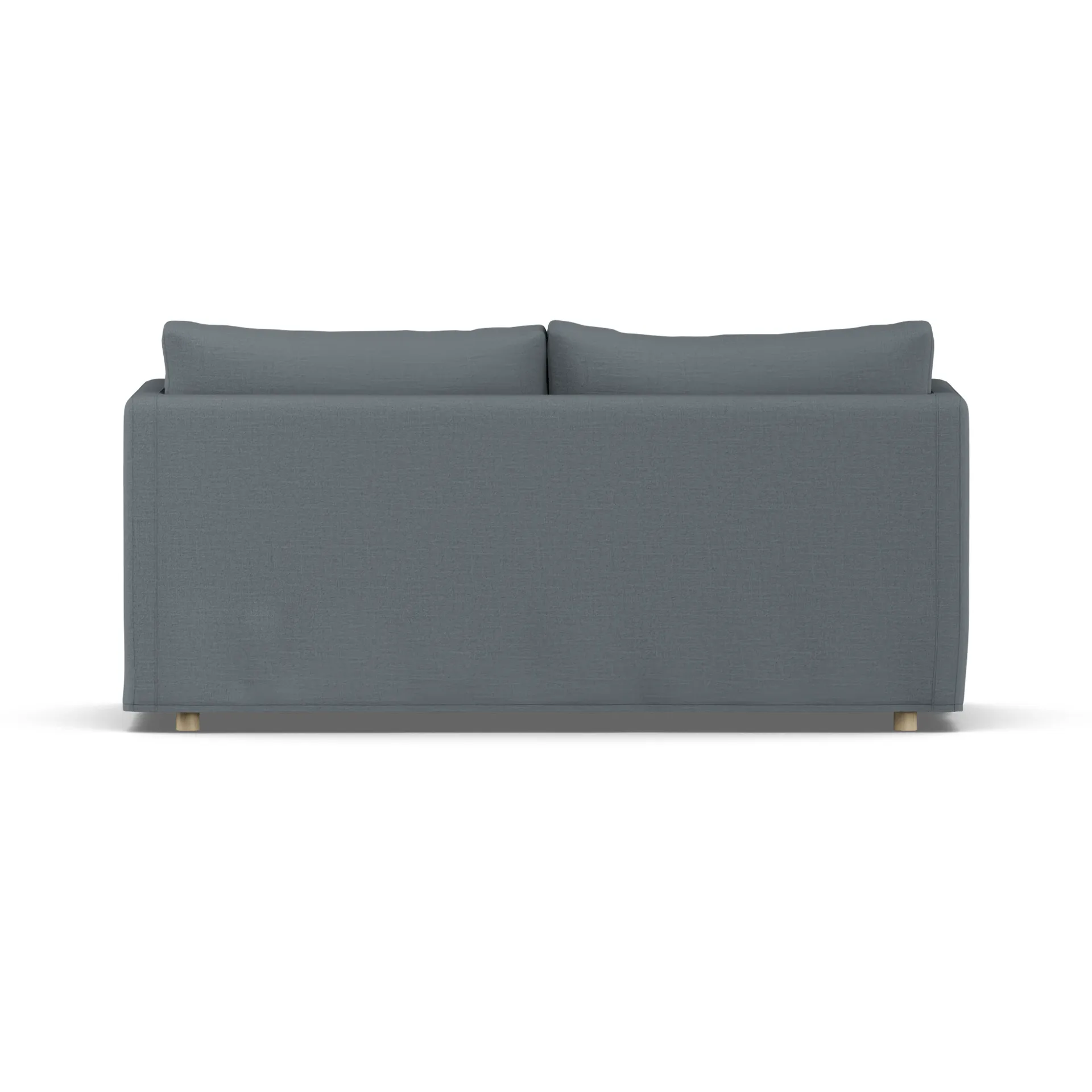 Linnevik sofa, Same Blue 6678-dąb olejowany na biało, 2-osobowa, z falbaną 1898