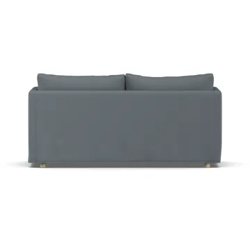 Linnevik sofa - Same Blue 6678-dąb olejowany na biało, 2-osobowa, z falbaną - 1898