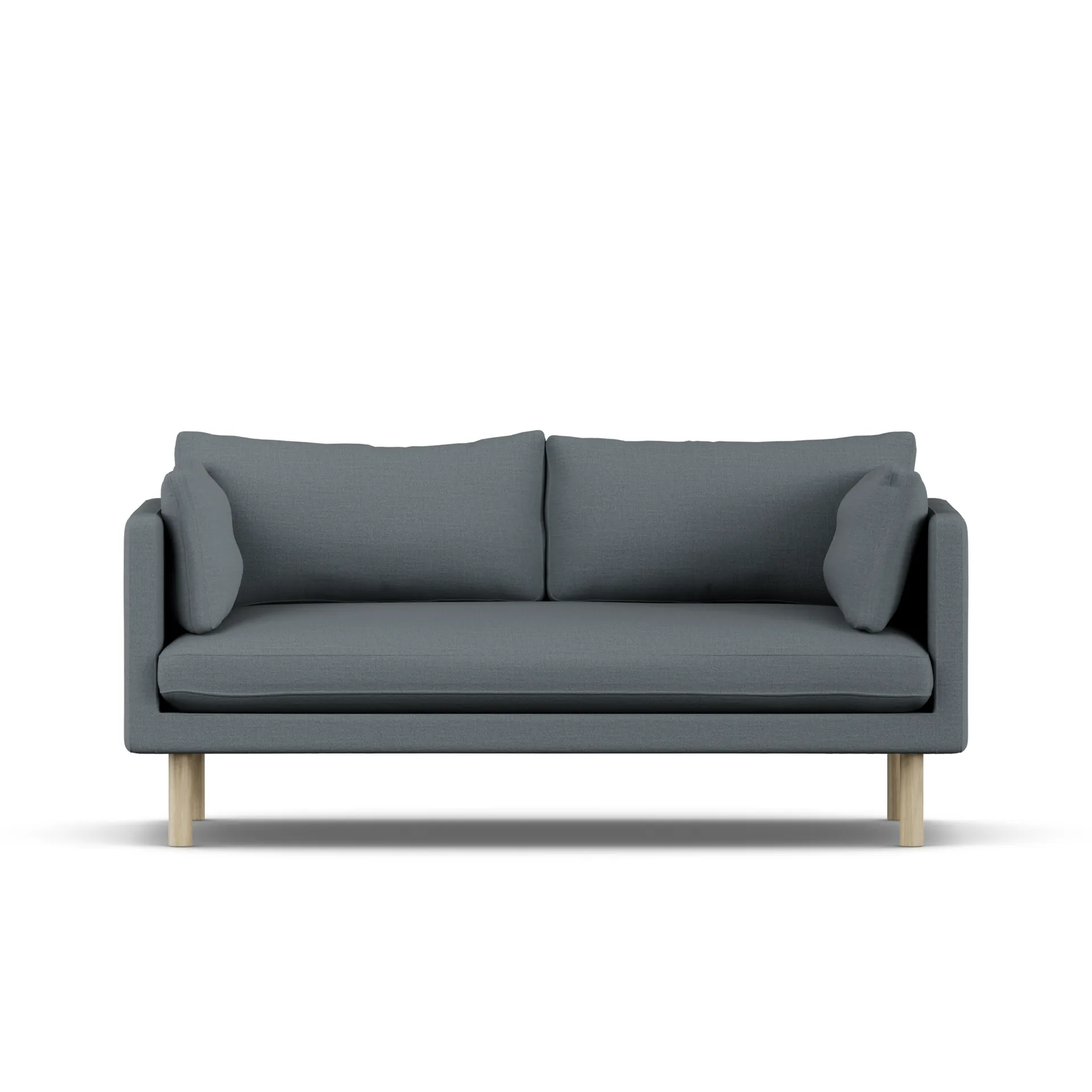 Linnevik sofa, Same Blue 6678-dąb olejowany na biało, 2-osobowa 1898