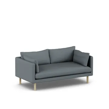 Linnevik sofa - Same Blue 6678-dąb olejowany na biało, 2-osobowa - 1898