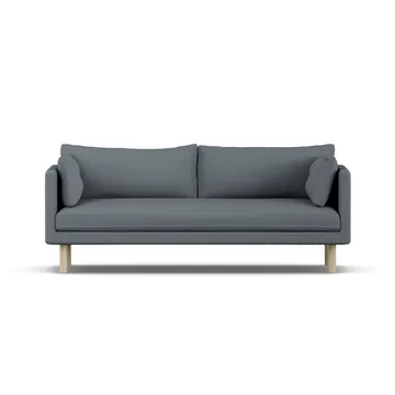 Linnevik sofa - Same Blue 6678-dąb olejowany na biało, 3-osobowa, bez falbany - 1898