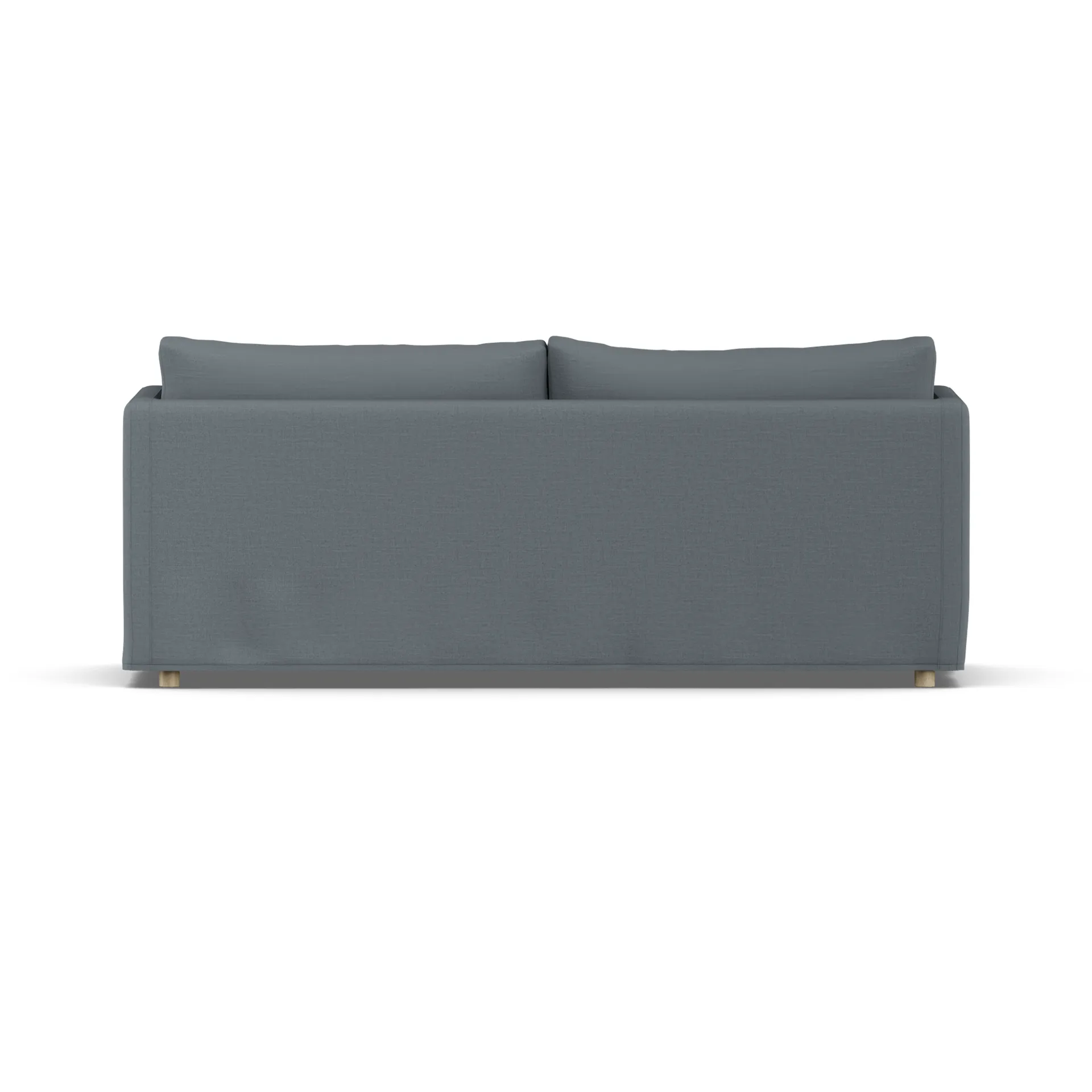 Linnevik sofa, Same Blue 6678-dąb olejowany na biało, 3-osobowa, z falbaną 1898