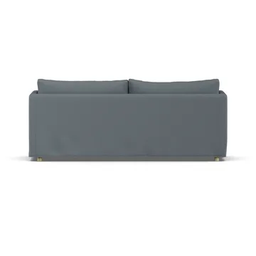 Linnevik sofa - Same Blue 6678-dąb olejowany na biało, 3-osobowa, z falbaną - 1898